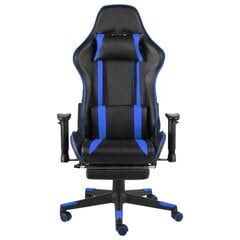 Pasukama žaidimų kėdė su pakoja, mėlynos spalvos, pvc цена и информация | Офисные кресла | pigu.lt