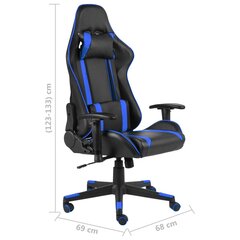 Pasukama žaidimų kėdė, mėlynos spalvos, pvc kaina ir informacija | Biuro kėdės | pigu.lt
