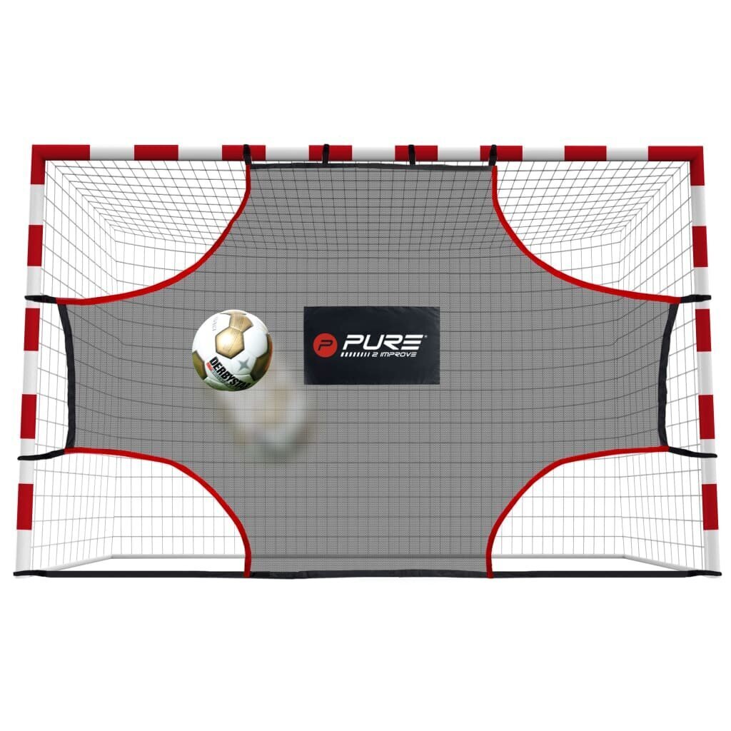 Futbolo tinklas Pure2Improve, treniruotėms viduje, 275x185 cm цена и информация | Futbolo vartai ir tinklai | pigu.lt