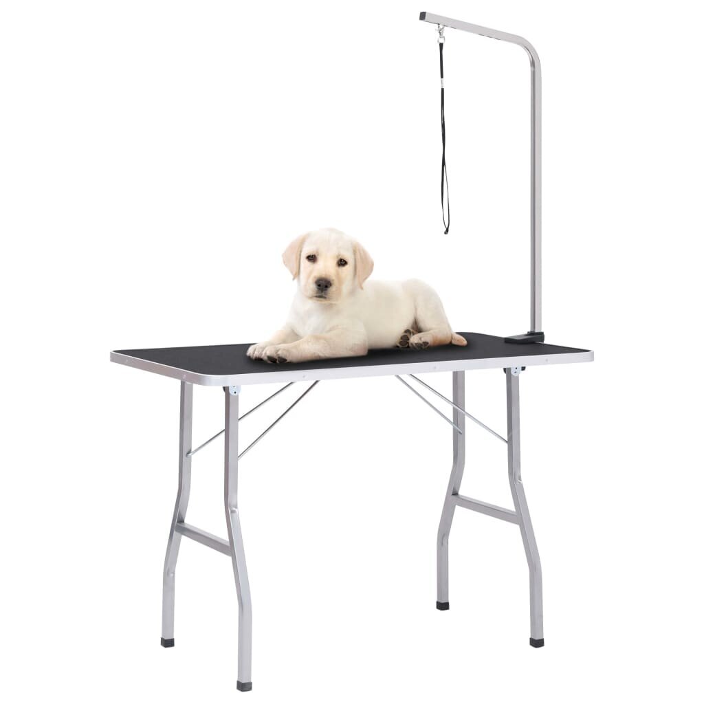 Reguliuojamas šunų priežiūros stalas su 1 kilpa цена и информация | Priežiūros priemonės gyvūnams | pigu.lt