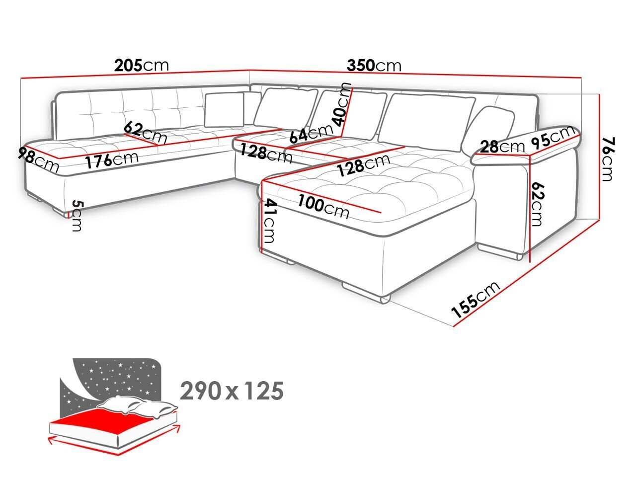 Kampinė sofa-lova Niko Bis цена и информация | Minkšti kampai | pigu.lt