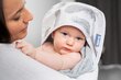 Kūdikio vonios rankšluostis su gobtuvu Sensillo, pilkas цена и информация | Maudynių priemonės | pigu.lt