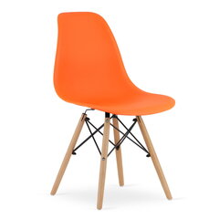4-ių kėdžių komplektas Osa, oranžinis kaina ir informacija | Virtuvės ir valgomojo kėdės | pigu.lt