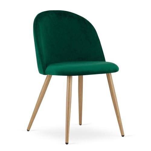 4-ių kėdžių komplektas Bel, žalias цена и информация | Virtuvės ir valgomojo kėdės | pigu.lt