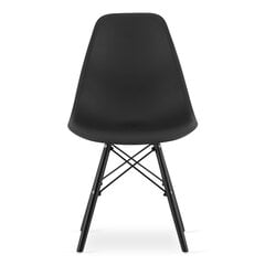 4-ių kėdžių komplektas Osa, juodas kaina ir informacija | Virtuvės ir valgomojo kėdės | pigu.lt