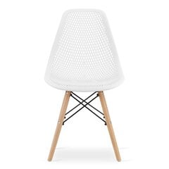 4-ių kėdžių komplektas Mar, baltas kaina ir informacija | Virtuvės ir valgomojo kėdės | pigu.lt