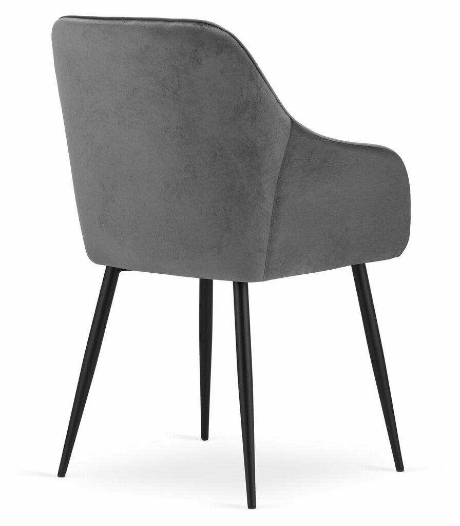 2-jų kėdžių komplektas Nug, pilkas kaina ir informacija | Virtuvės ir valgomojo kėdės | pigu.lt