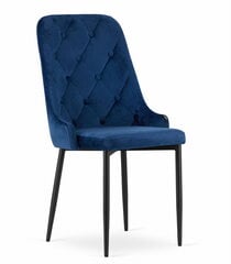 4-ių kėdžių komplektas Cap, mėlyna kaina ir informacija | Virtuvės ir valgomojo kėdės | pigu.lt