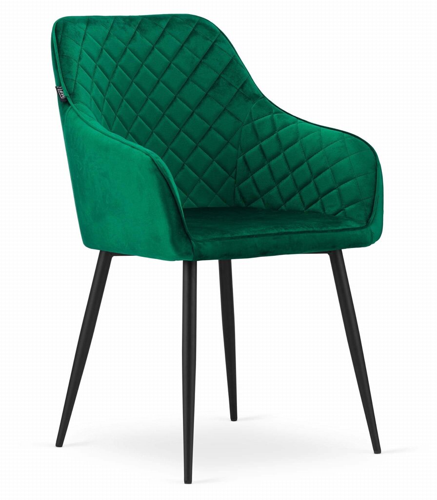 2-jų kėdžių komplektas Nug, žalias kaina ir informacija | Virtuvės ir valgomojo kėdės | pigu.lt