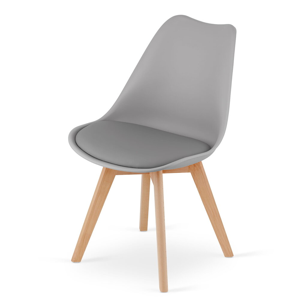 4-ių kėdžių komplektas Mark, pilkas цена и информация | Virtuvės ir valgomojo kėdės | pigu.lt