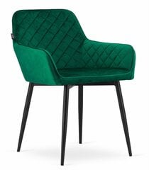 2-jų kėdžių komplektas Nol, žalias kaina ir informacija | Virtuvės ir valgomojo kėdės | pigu.lt