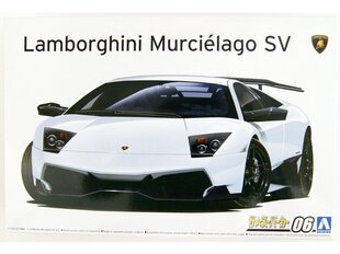 Aoshima - '09 Lamborghini Murcielago SV, 1/24, 05901 цена и информация | Конструкторы и кубики | pigu.lt