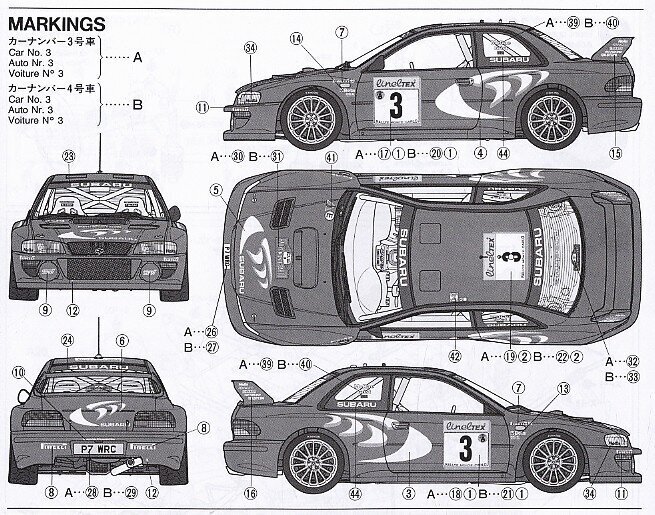 Konstruktorius Tamiya - Subaru Impreza WRC Monte Carlo 98, 1/24, 24199 kaina ir informacija | Konstruktoriai ir kaladėlės | pigu.lt