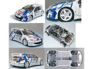 Tamiya - Peugeot 206 WRC, 1/24, 24221 цена и информация | Конструкторы и кубики | pigu.lt