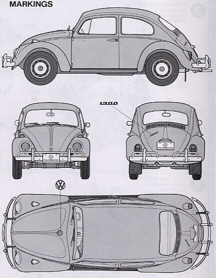 Konstruktorius Tamiya - Volkswagen Beetle 1966 Model, 1/24, 24136 kaina ir informacija | Konstruktoriai ir kaladėlės | pigu.lt