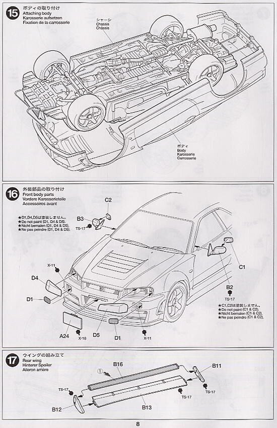 Konstruktorius Tamiya - Nissan Nismo R34 GT-R Z-tune, 1/24, 24282 цена и информация | Konstruktoriai ir kaladėlės | pigu.lt