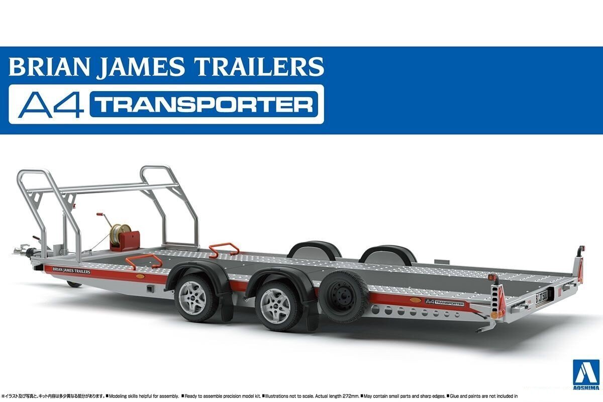 Aoshima - Brian James Trailers A4 Transporter, 1/24, 05260 цена | pigu.lt