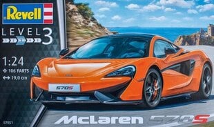 Konstruktorius Revell - McLaren 570S, 1/24, 07051 kaina ir informacija | Konstruktoriai ir kaladėlės | pigu.lt