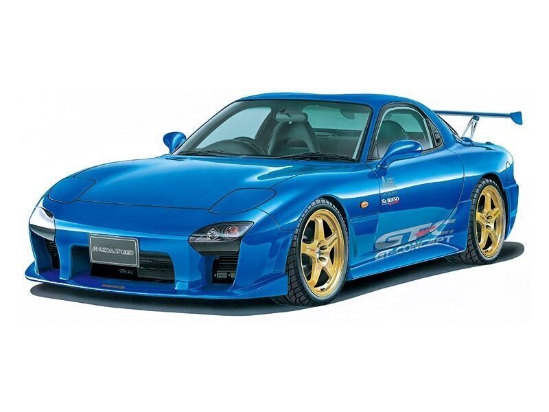 Konstruktorius Aoshima - Mazda speed FD3S RX-7 A Spec GT Concept `99, 1/24, 06147, 8 m.+ kaina ir informacija | Konstruktoriai ir kaladėlės | pigu.lt