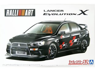 Aoshima - RALLIART CZ4A Lancer Evolution X '07, 1/24, 05987 цена и информация | Конструкторы и кубики | pigu.lt