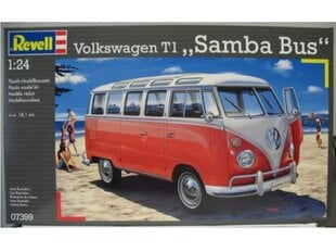 Revell - VW T1 Samba Bus, 1/24, 07399 цена и информация | Конструкторы и кубики | pigu.lt
