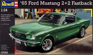 Revell - 1965 Ford Mustang 2+2 Fastback, 1/24, 07065 цена и информация | Конструкторы и кубики | pigu.lt