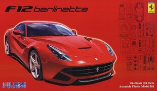 Konstruktorius Fujimi - Ferrari F12 Berlinetta, 1/24, 12562, 8 m.+ kaina ir informacija | Konstruktoriai ir kaladėlės | pigu.lt