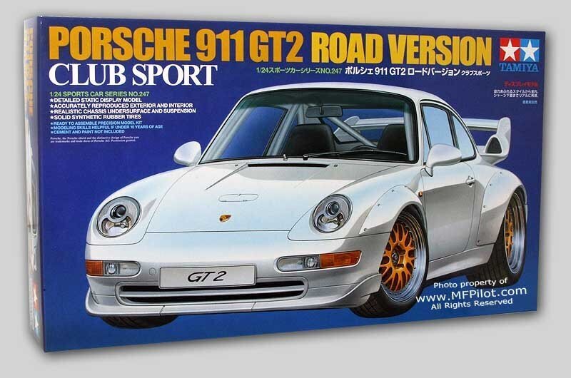 Konstruktorius Tamiya - Porsche 911 GT2 Road Version, 1/24, 24247 цена и информация | Konstruktoriai ir kaladėlės | pigu.lt