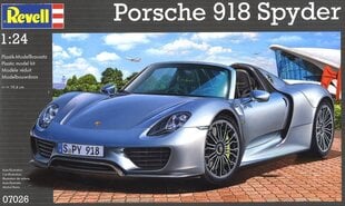 Revell - Porsche 918 Spyder, 1/24, 07026 цена и информация | Конструкторы и кубики | pigu.lt