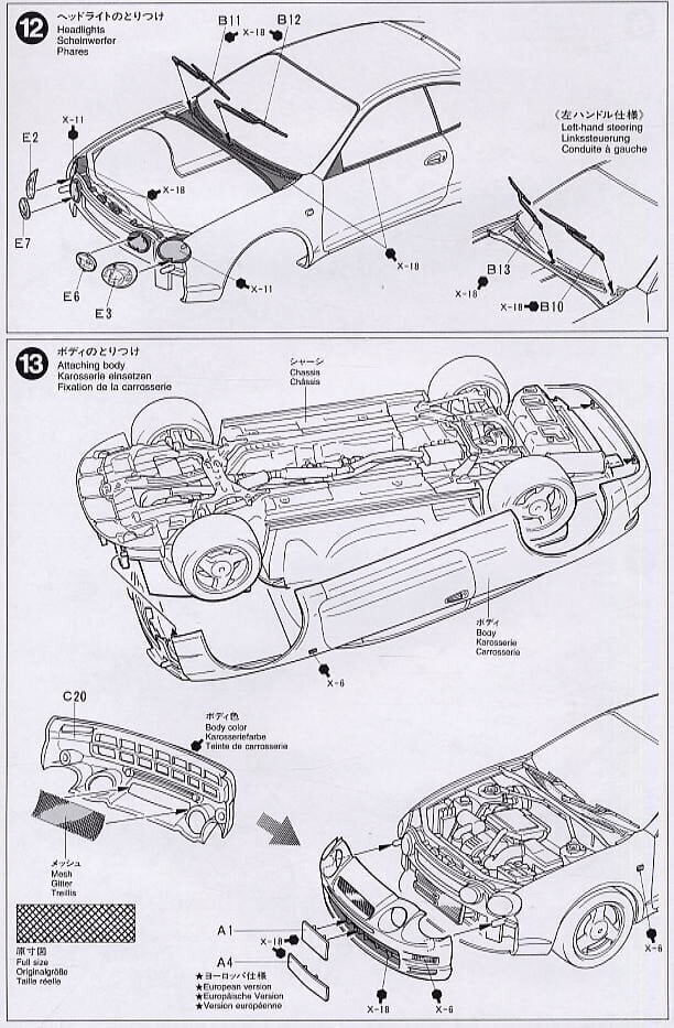 Konstruktorius Tamiya - Toyota Celica GT-Four, 1/24, 24133, 8 m.+ kaina ir informacija | Konstruktoriai ir kaladėlės | pigu.lt