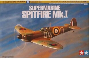 Tamiya - Supermarine Spitfire Mk.I, 1/72, 60748 цена и информация | Конструкторы и кубики | pigu.lt