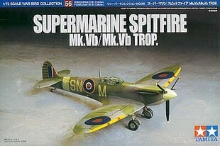 Tamiya - Super Marine Spitfire Mk.Vb/Mk.Vb TROP, 1/72, 60756 цена и информация | Конструкторы и кубики | pigu.lt