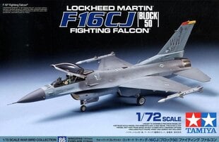 Tamiya - F-16CJ Fighting Falcon, 1/72, 60786 цена и информация | Конструкторы и кубики | pigu.lt