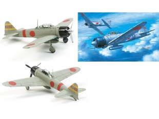 Konstruktorius Tamiya - Mitsubishi A6M2b Zero Fighter (ZEKE), 1/72, 60780 kaina ir informacija | Konstruktoriai ir kaladėlės | pigu.lt