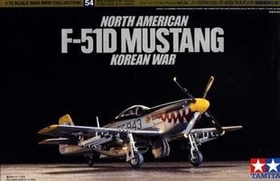 Konstruktorius Tamiya - North American F-51D Mustang, 1/72, 60754 kaina ir informacija | Konstruktoriai ir kaladėlės | pigu.lt