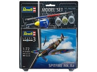 Revell - Spitfire Mk.IIa Model Set, 1/72, 63953 цена и информация | Конструкторы и кубики | pigu.lt