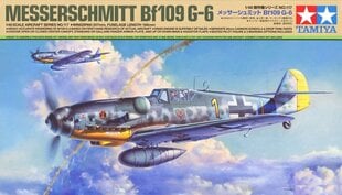 Konstruktorius Tamiya - Messerschmitt Bf109 G-6, 1/48, 61117, 8 m.+ kaina ir informacija | Konstruktoriai ir kaladėlės | pigu.lt