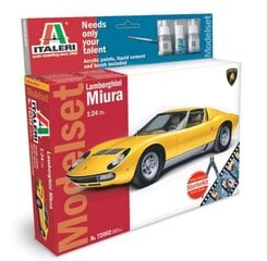 Konstruktorius Italeri - Lamborghini Miura dovanų komplektas, 1/24, 72002 kaina ir informacija | Konstruktoriai ir kaladėlės | pigu.lt