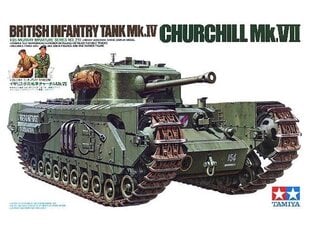 Konstruktorius Tamiya - British Infantry Tank Mk.IV Churchill Mk.VII, 1/35, 35210, 8 m.+ kaina ir informacija | Konstruktoriai ir kaladėlės | pigu.lt