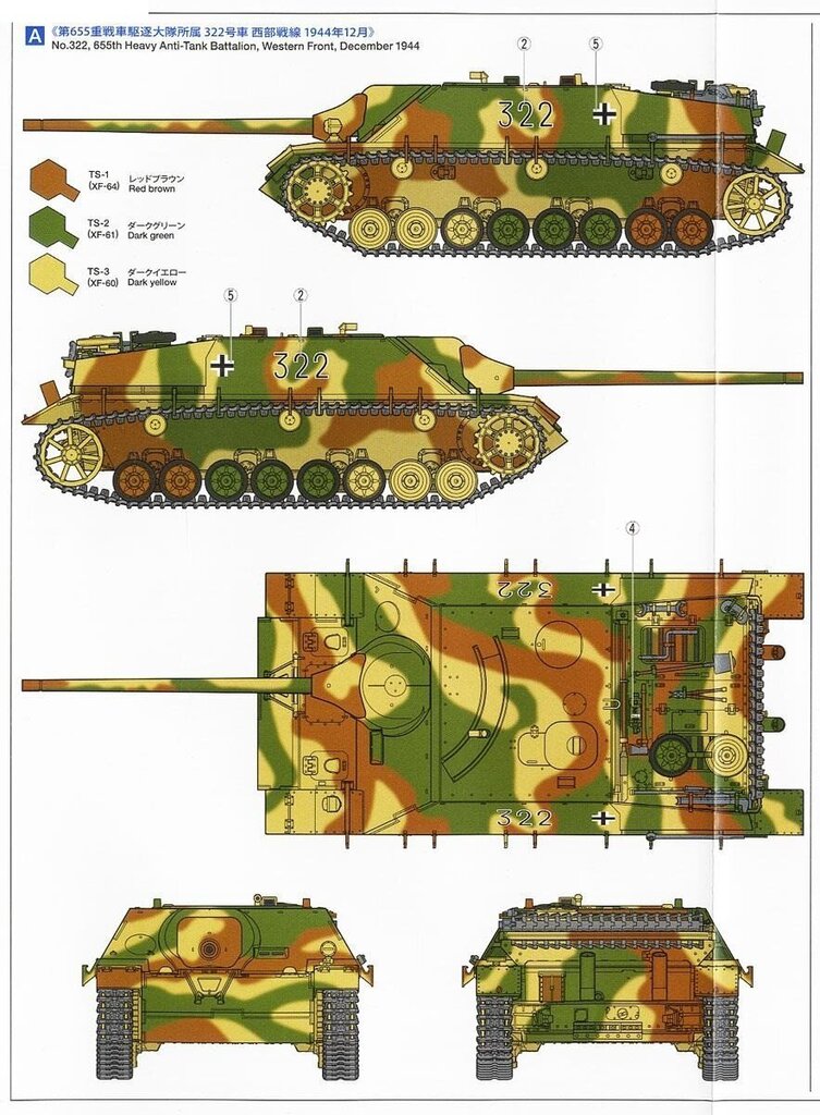 Konstruktorius Tamiya - Jagdpanzer IV/70(V) Lang (Sd.Kfz.162/1), 1/35, 35340, 8 m.+ kaina ir informacija | Konstruktoriai ir kaladėlės | pigu.lt