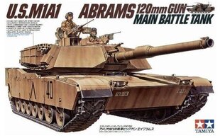 Конструктор Tamiya - U.S. M1A1 Abrams, 1/35, 35156 цена и информация | Конструкторы и кубики | pigu.lt