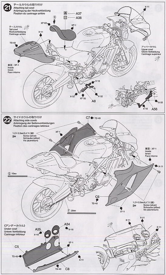 Konstruktorius Tamiya - Ducati Desmosedici, 1/12, 14101, 8 m.+ kaina ir informacija | Konstruktoriai ir kaladėlės | pigu.lt