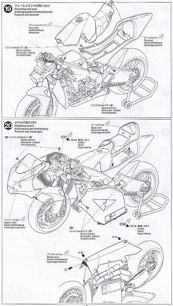 Konstruktorius tamiya - kawasaki ninja ZX-RR, 1/12, 14109 kaina ir informacija | Konstruktoriai ir kaladėlės | pigu.lt