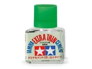 Клей Tamiya Extra Thin Cement, 40 мл, 87038 цена и информация | Принадлежности для рисования, лепки | pigu.lt