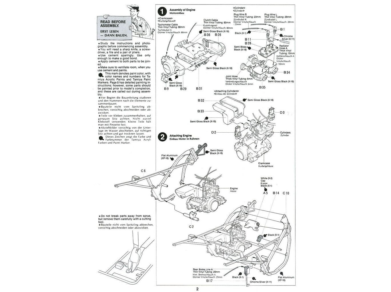 Konstruktorius Tamiya - Suzuki RG250Γ with Full Options, 1/12, 14029 kaina ir informacija | Konstruktoriai ir kaladėlės | pigu.lt