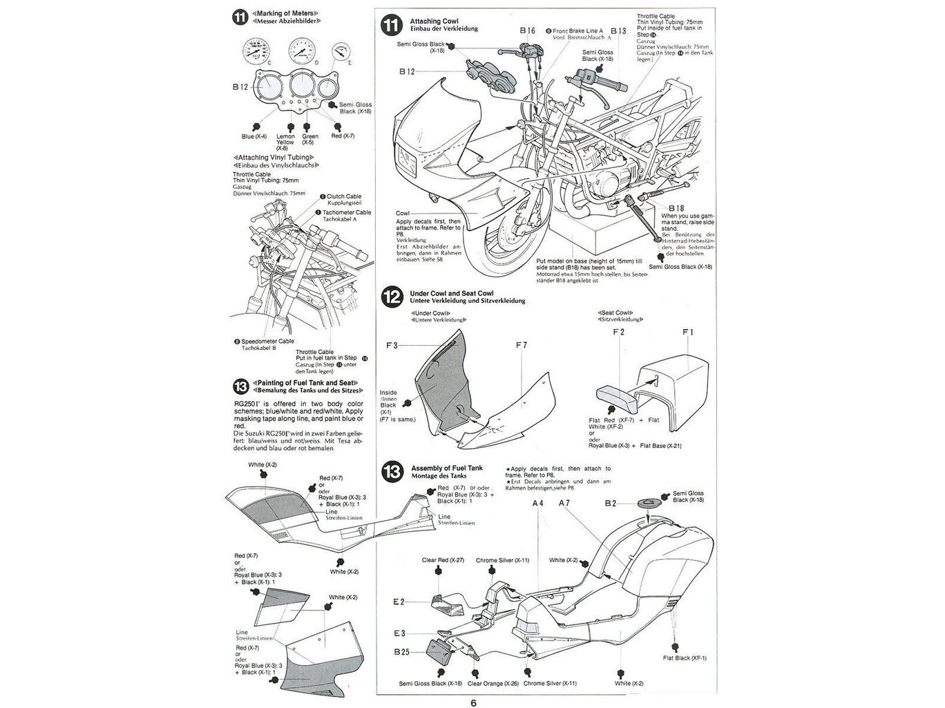 Konstruktorius Tamiya - Suzuki RG250Γ with Full Options, 1/12, 14029 kaina ir informacija | Konstruktoriai ir kaladėlės | pigu.lt