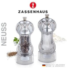 Zassenhaus malūnėlis druskai ir pipirams, 14 cm kaina ir informacija | Prieskonių indeliai, malūnėliai | pigu.lt