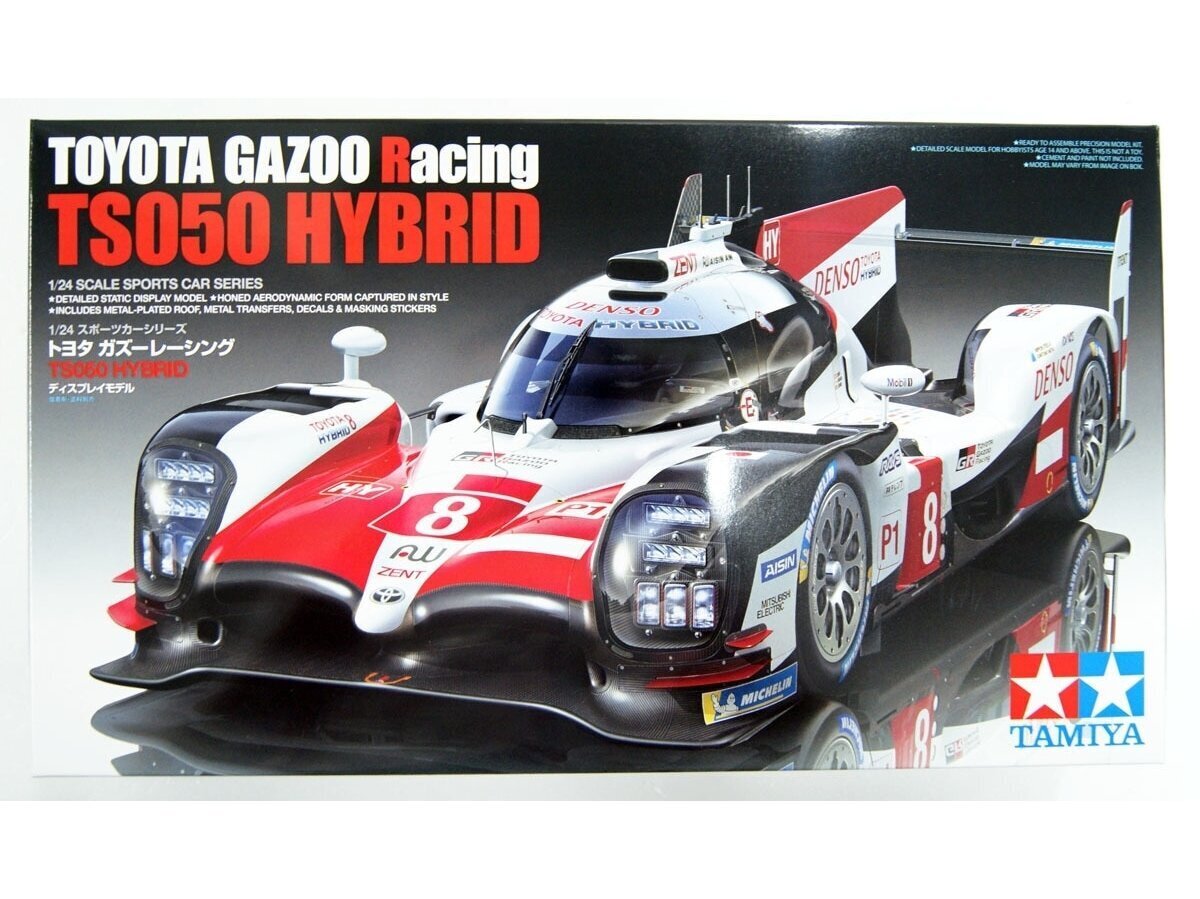 Konstruktorius Tamiya Racing TS050 Hybrid, 1/24, 24349, 8 m.+ kaina ir informacija | Konstruktoriai ir kaladėlės | pigu.lt