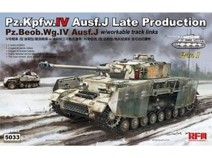 Konstruktorius Rye Field Model - Pz.Kpfw.IV Ausf.J Late Production Pz.Beob.Wg.IV Ausf.J, 1/35, RFM-5033, 8 m.+ kaina ir informacija | Konstruktoriai ir kaladėlės | pigu.lt