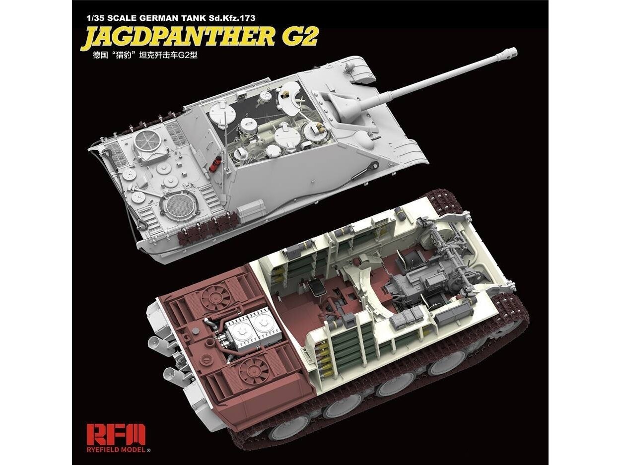 Surenkamas modelis Rye Field Model, Jagdpanther G2 RFM-5022, 1/35 цена и информация | Konstruktoriai ir kaladėlės | pigu.lt